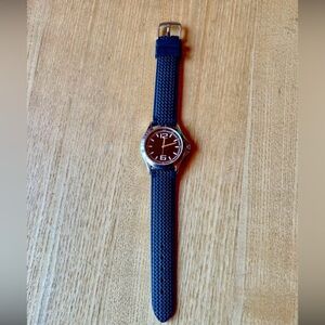 Men's Stainless Steel SKD Mens Watch ⌚️with a Black Tire Thread Band